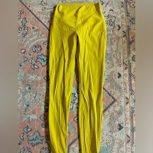 yellow size 6 lululemon leggings